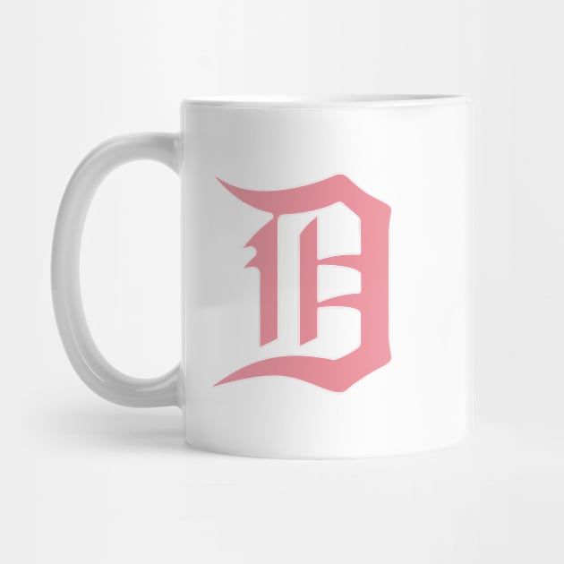 Pink  Detroit D by Blasé Splee Design : Detroit